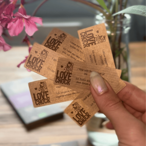 The sweetest surprise: Love notes inside our vegan chocolate