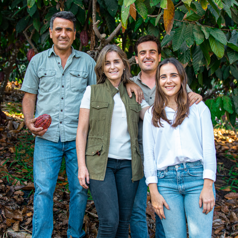 Kakao- verarbeitung in Südamerika-crop